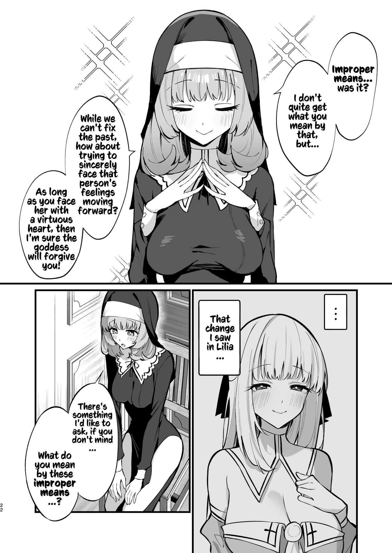 Hentai Manga Comic-A Sister's Absolute Defeat: Until an Innocent Nun Enters Heat and Indulges in Passionate Mating Sex-Read-21